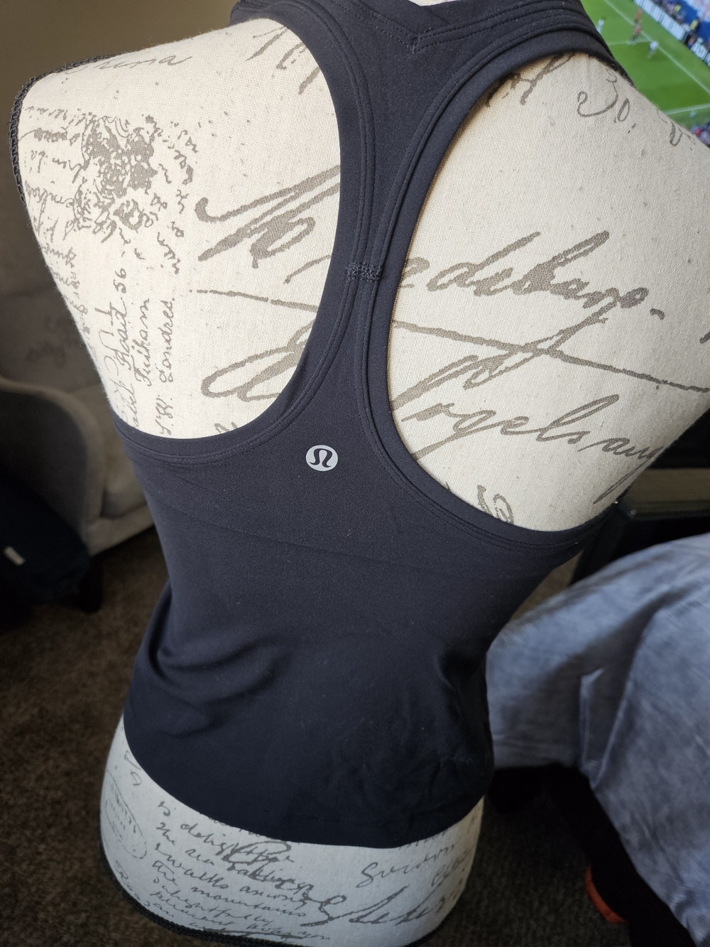 lululemon athletica Black Racerback Tank Top
